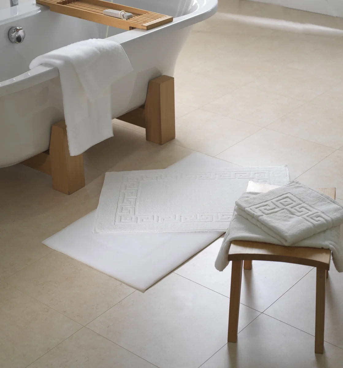 Tapis de bain en bouclette retorse 50x75cm - 700 g/m2