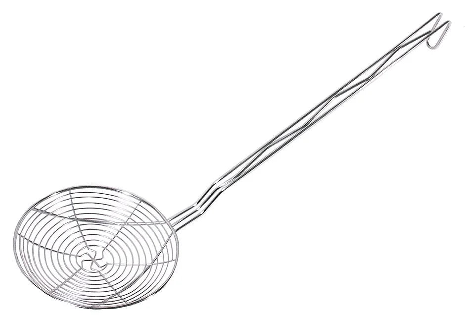 Écumoire à friture ronde, électropolie, diamètre de pelle 24 cm