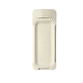 Papstar Assiettes en carton, rectangulaires, 8x21 cm, blanches - 250 pcs