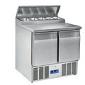 Mastro Saladette mit 2 Türen GN 1/1, 5x GN 1/6 h=150 mm, 0°/+8°C