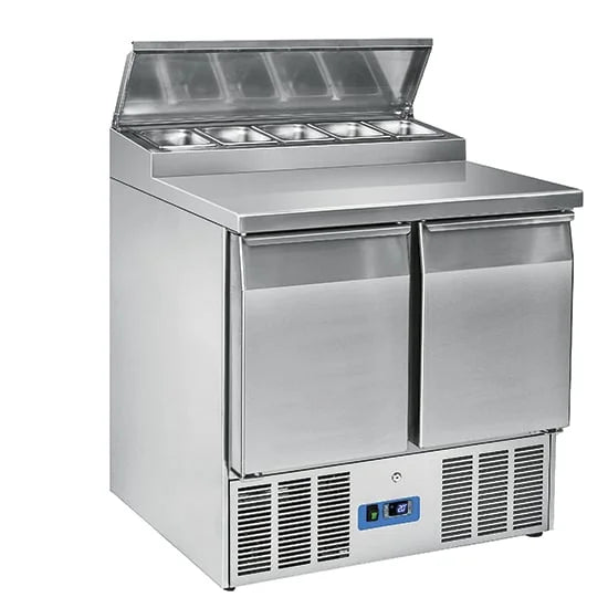 Mastro Saladette mit 2 Türen GN 1/1, 5x GN 1/6 h=150 mm, 0°/+8°C