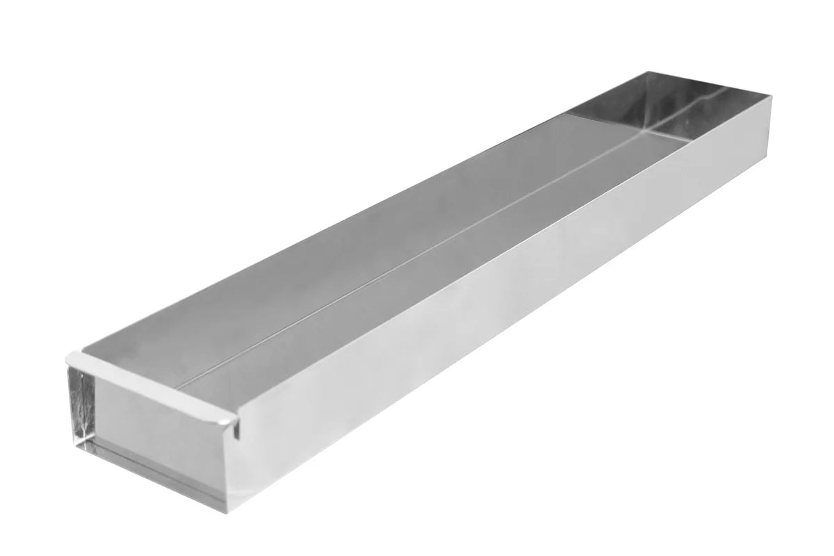 Schneider plaques en inox pour parts de gâteau avec rail avant 580 x 100 x 50 mm
