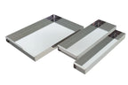 Schneider plaques en inox pour parts de gâteau avec rail avant 580 x 100 x 50 mm