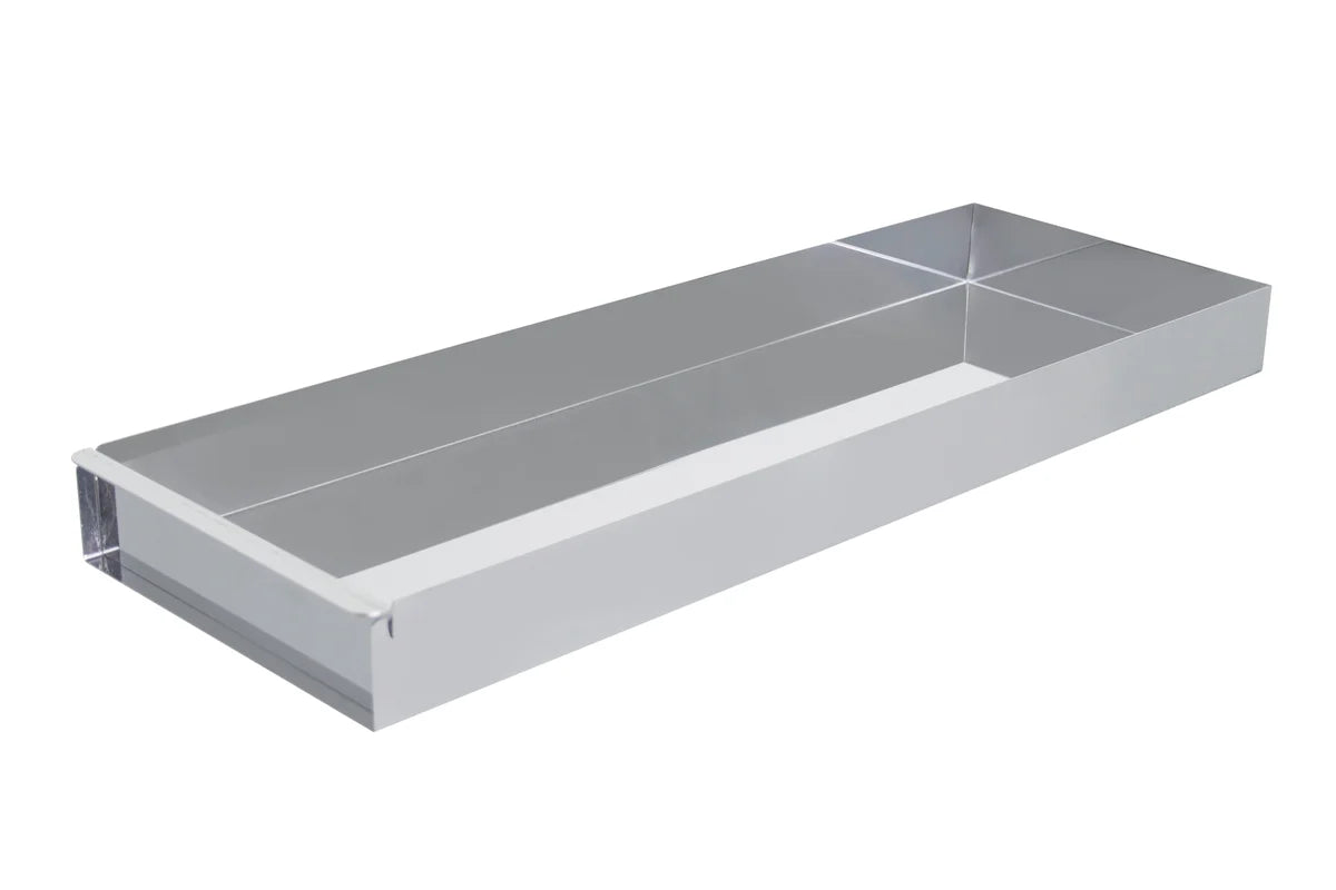 Schneider Edelstahl Schnittkuchenbleche mit Vorsatzschiene 580 x 200 x 50 mm