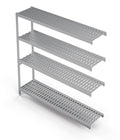 Einhängeregal Profi 1250 x 400 x 1670 mm, 4 Böden