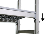 Étagère à suspendre PROFI 750 x 400 x 1670 mm, 4 niveaux