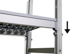 Einhängeregal Profi 850 x 400 x 1670 mm, 4 Böden
