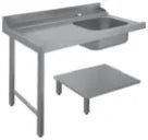 Dexion Zulauftisch, ein Becken, Anbau links, 1500x720x850 mm