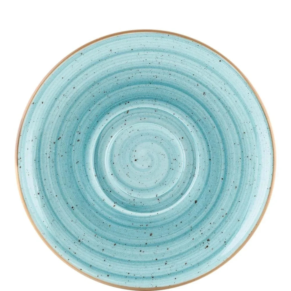 Sous-plat Bonna Premium Porcelain Aura Aqua Rita, 35 cl, bleu clair - (12 pièces)