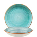 Assiette creuse Bonna Premium Porcelain Aura Aqua Gourmet, 35 cl, bleu clair - (12 pièces)