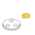 Fimar Nudelformscheibe Gnocchi 50