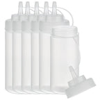 APS Flacon verseur souple, lot de 6, transparent, 490 ml