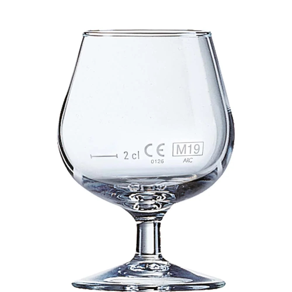 Arcoroc Degustation Cognacschwenker 15 cl mit Füllstrich bei 2 cl