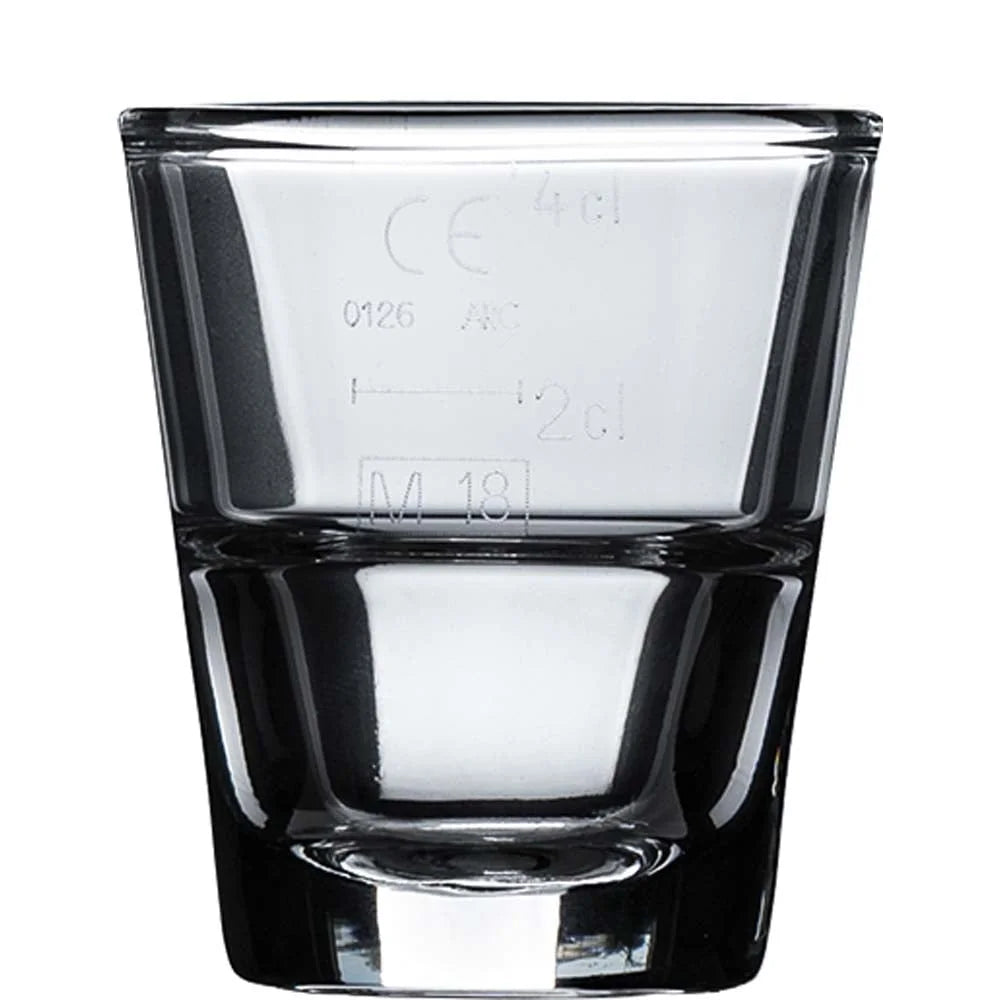 Arcoroc Stack Up Shot Schnapsglas FH4,5 4,5 cl mit Füllstrichen bei 2 und 4 cl