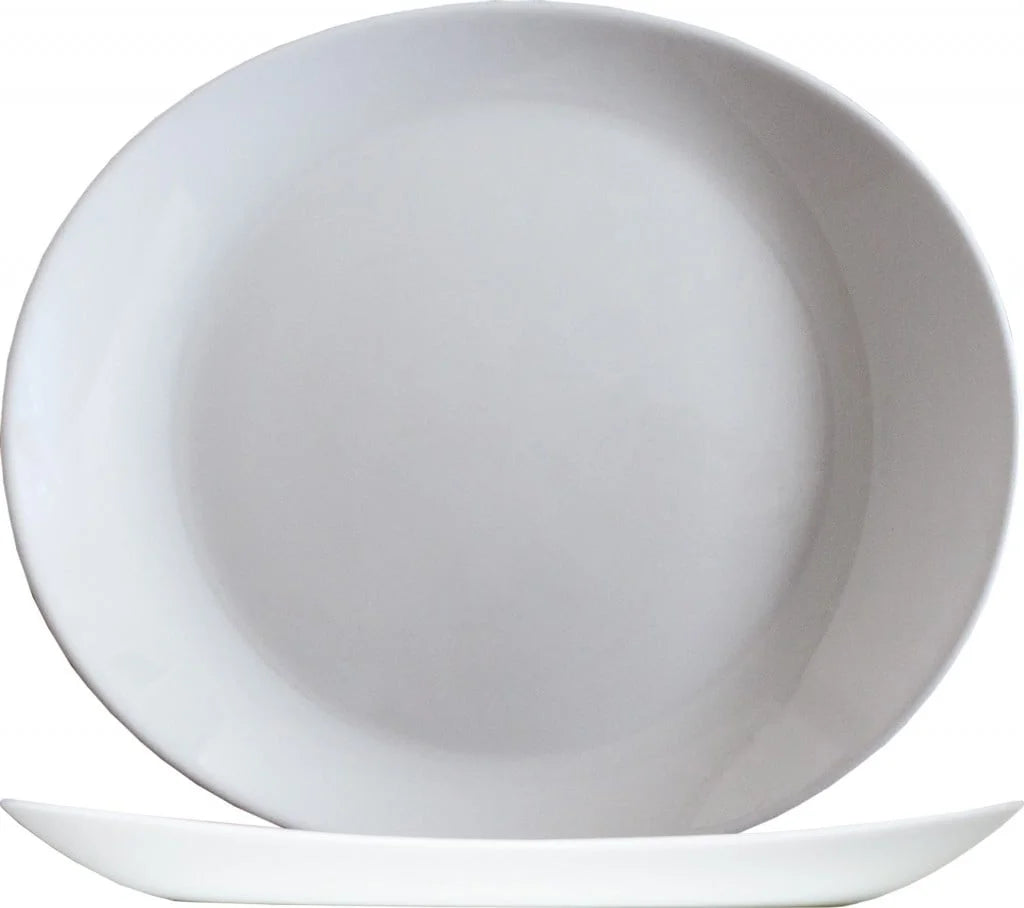 Arcoroc Solutions White plat à steak rectangulaire 30 x 26 cm, blanc