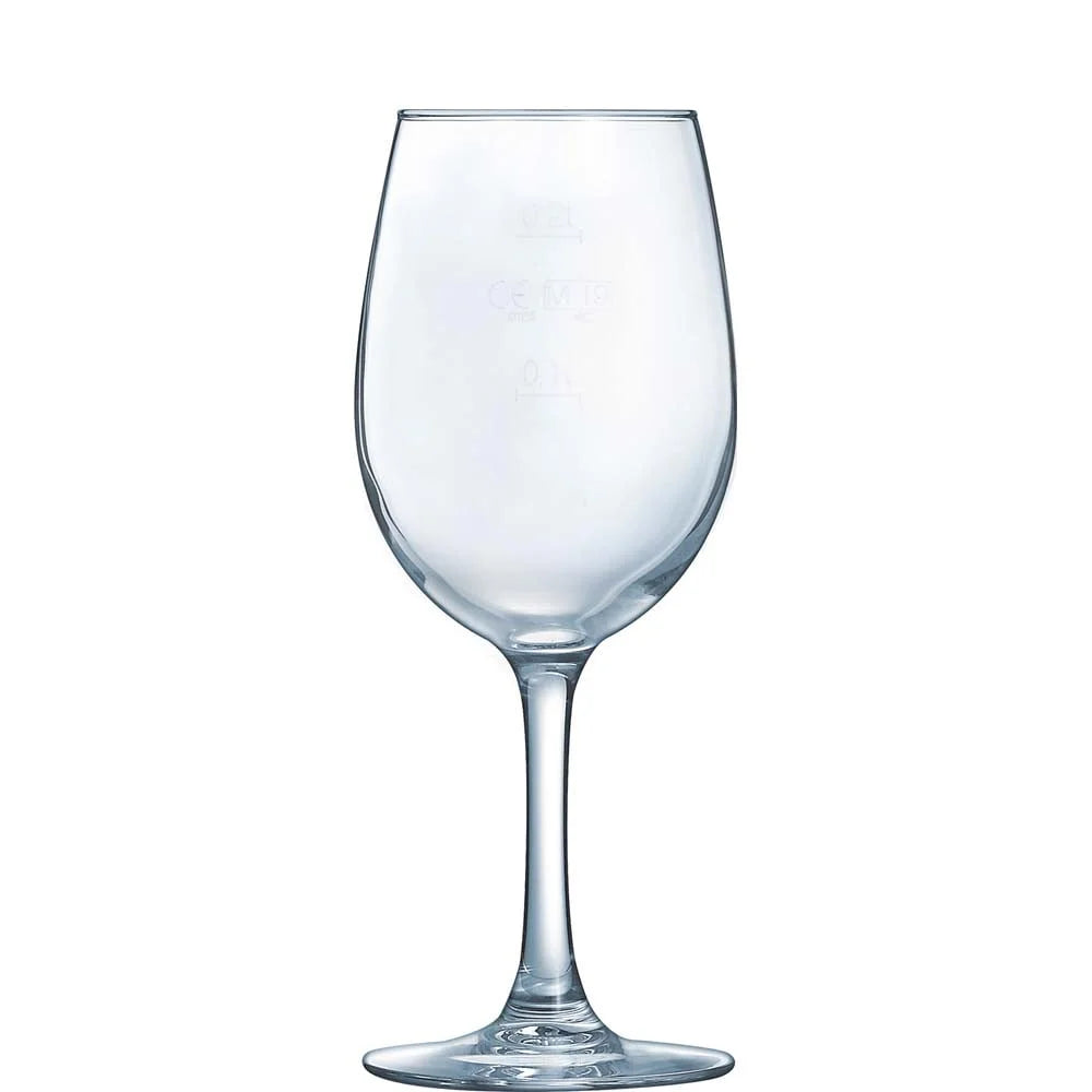 Arcoroc Vina verre à vin 26 cl avec trait de jauge à 0,1 l et 0,2 l