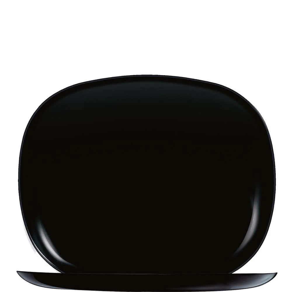 Arcoroc Evolutions Black Plat rectangulaire 28 x 23 cm, noir
