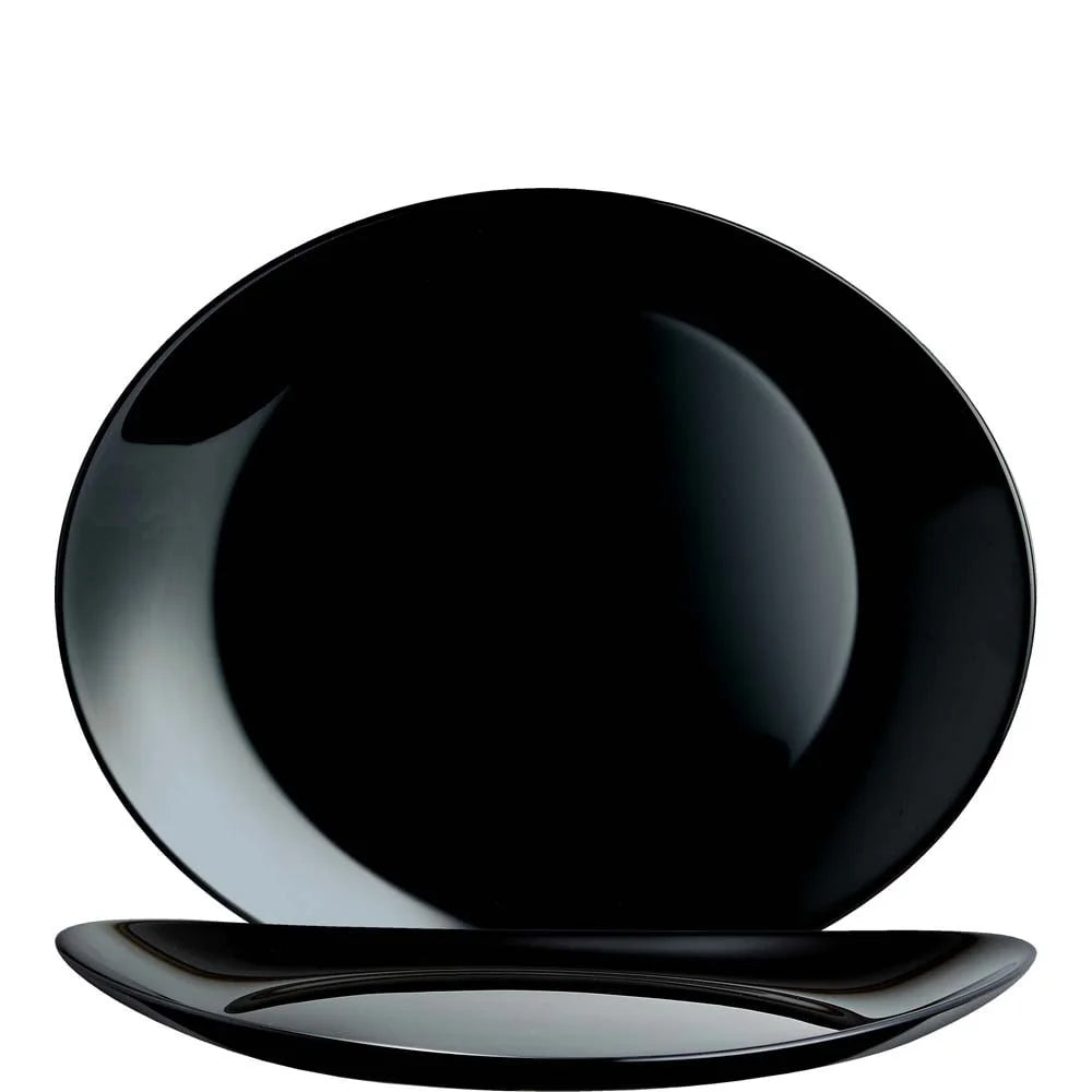 Arcoroc Evolutions Black Steakteller 30 x 26 cm, schwarz