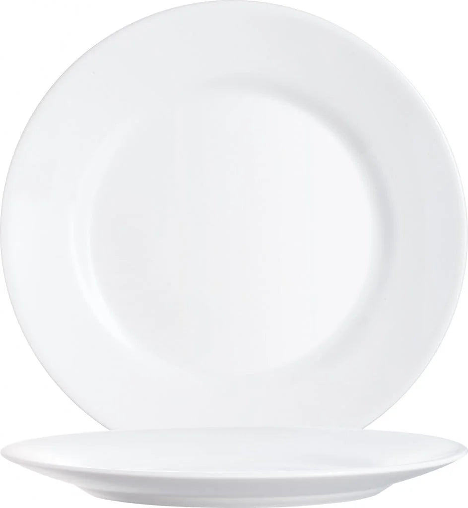Arcoroc Restaurant White Teller flach 25,4 cm, weiß