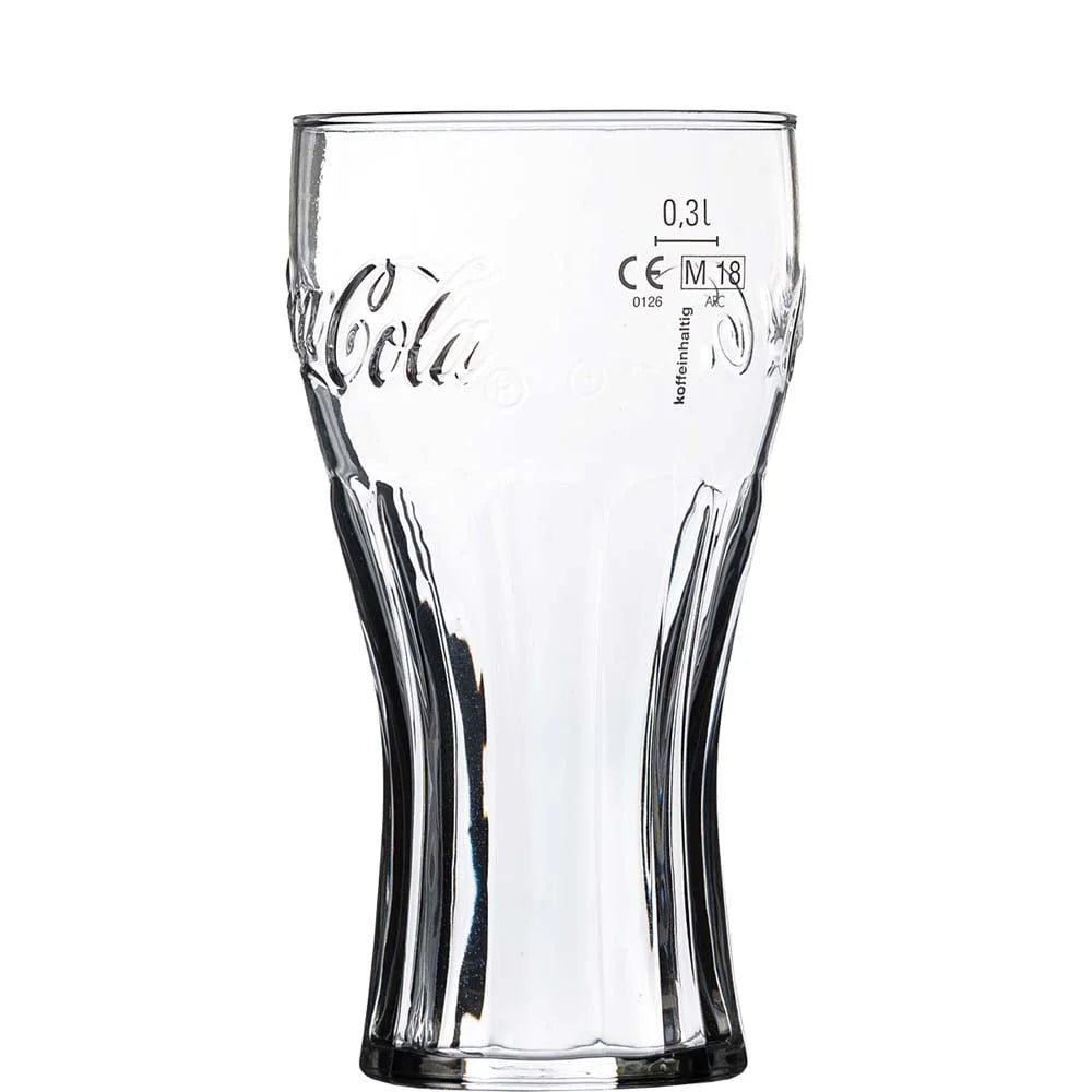 Arcoroc Coca-Cola FH37 Konturglas Füllstrich bei 0,3l