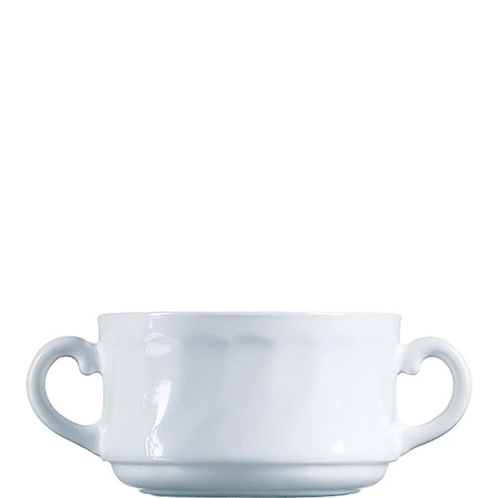 Tasse à soupe supérieure Arcoroc Trianon Uni blanc, contenance 32 cl