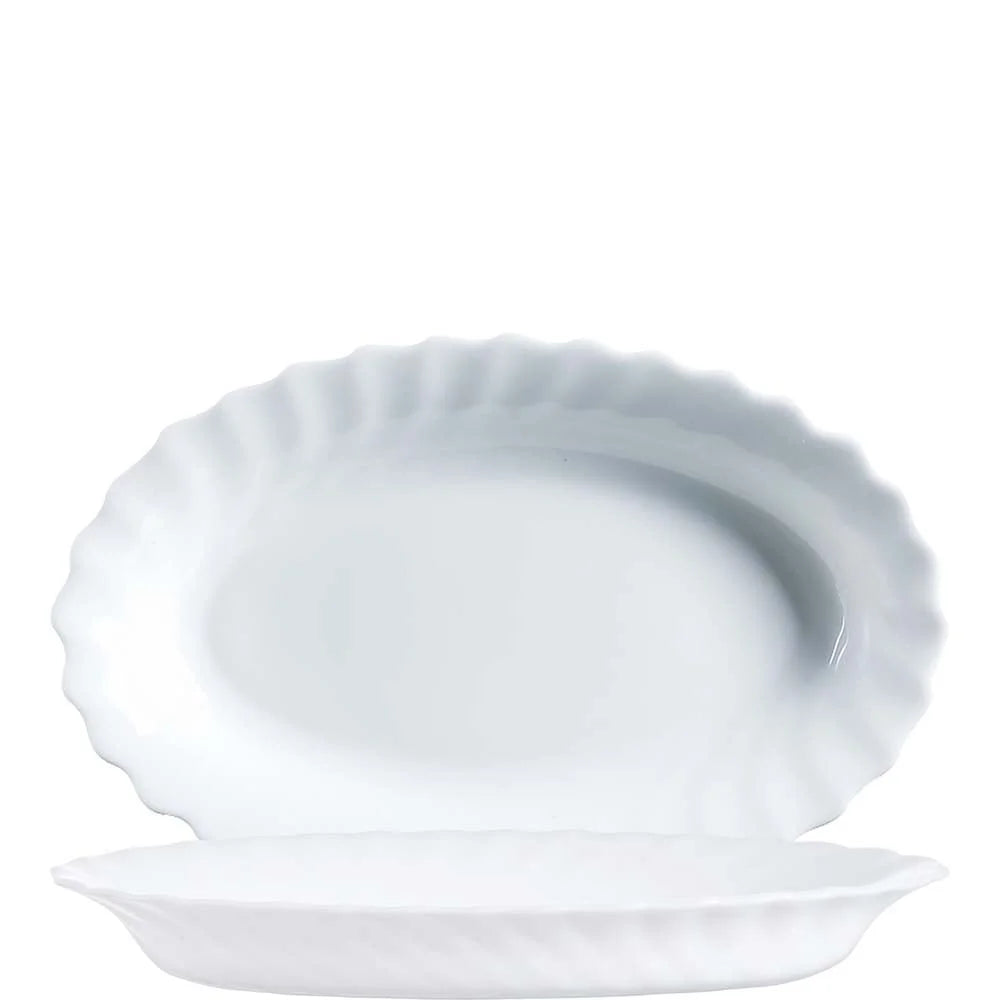 Arcoroc Schale oval Arcoroc Trianon Uni weiß, 22cm