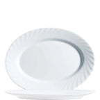 Plat ovale Arcoroc, Arcoroc Trianon Uni blanc, 29 cm