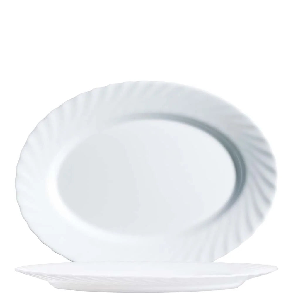 Plat ovale Arcoroc, Arcoroc Trianon Uni blanc, 29 cm