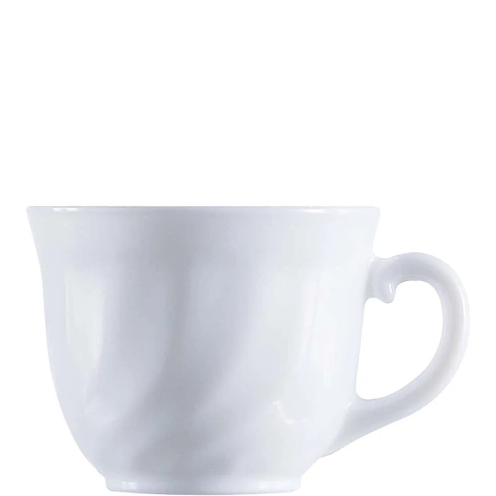 Tasse à café Arcoroc Trianon Uni blanc 22 cl