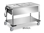 Bain-Marie Wagen PROFI mit abnehmbarer Wanne 2x GN 1/1