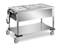 Chariot bain-marie PROFI avec cuve amovible 3x GN 1/1