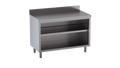 Edelstahl-Arbeitsschrank ECO 16x6 offen mit Aufkantung
