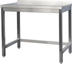 Edelstahl Arbeitstisch Profi 800 x 600 mm - mit Aufkantung