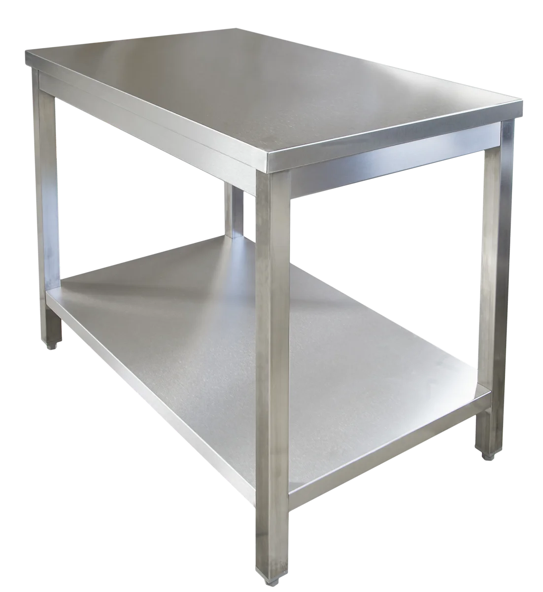 Edelstahl Arbeitstisch Profi  800 x 700 mm - mit Grundboden