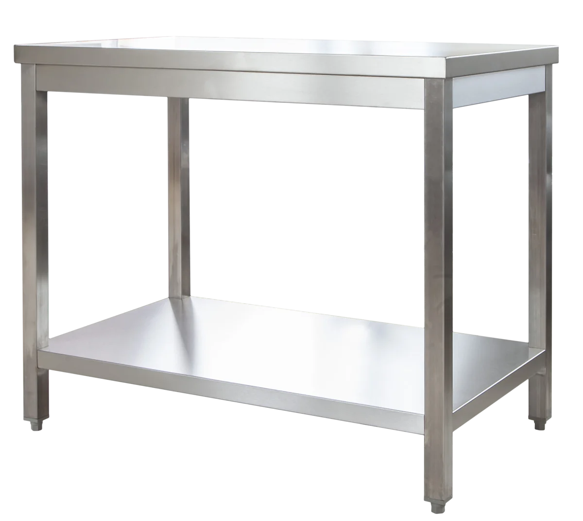 Edelstahl Arbeitstisch Profi 1200 x 600 mm - mit Grundboden