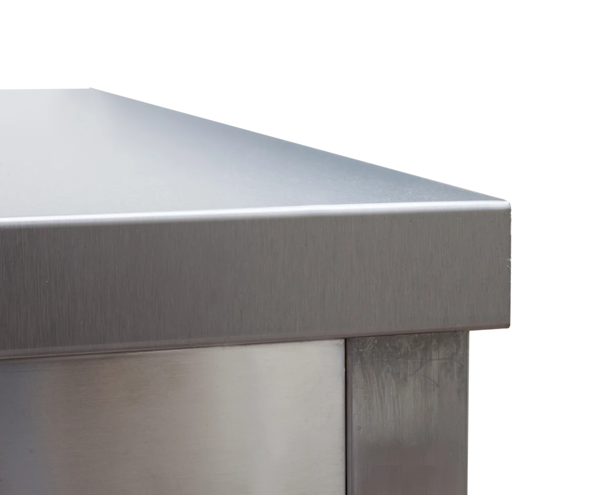 Edelstahl Arbeitstisch Profi 1500 x 600 mm - mit Grundboden