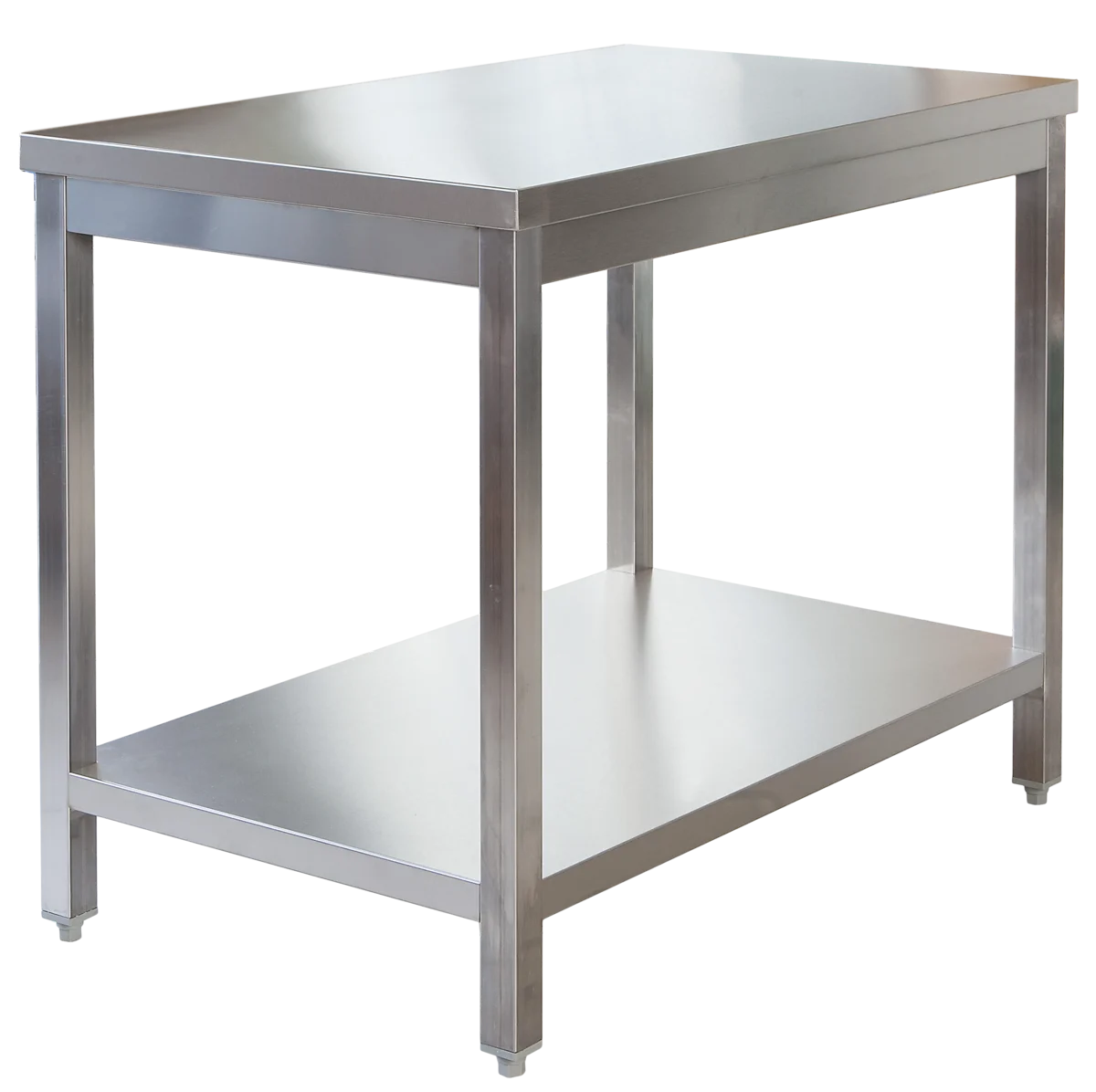 Edelstahl Arbeitstisch Profi 2000 x 700 mm - mit Grundboden