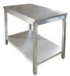 Edelstahl Arbeitstisch Profi 2000 x 700 mm - mit Grundboden