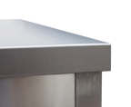 Edelstahl Arbeitstisch Profi 2000 x 700 mm - mit Grundboden