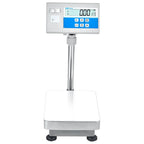 AE Adam Bodenwaage mit Hochanzeige und Einbaudrucker für Etiketten oder Barcodes 60 kg / Lesbarkeit 2 g