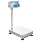 AE Adam Bodenwaage mit Hochanzeige und Einbaudrucker für Etiketten oder Barcodes 75 kg / Lesbarkeit 5 g