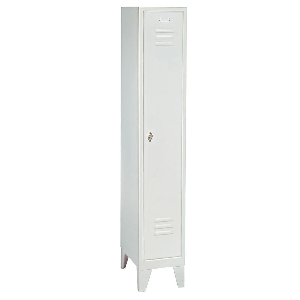 Vestiaire avec pieds et fermeture à moraillon, 1 compartiment, LxPxH 320x500x1850 mm