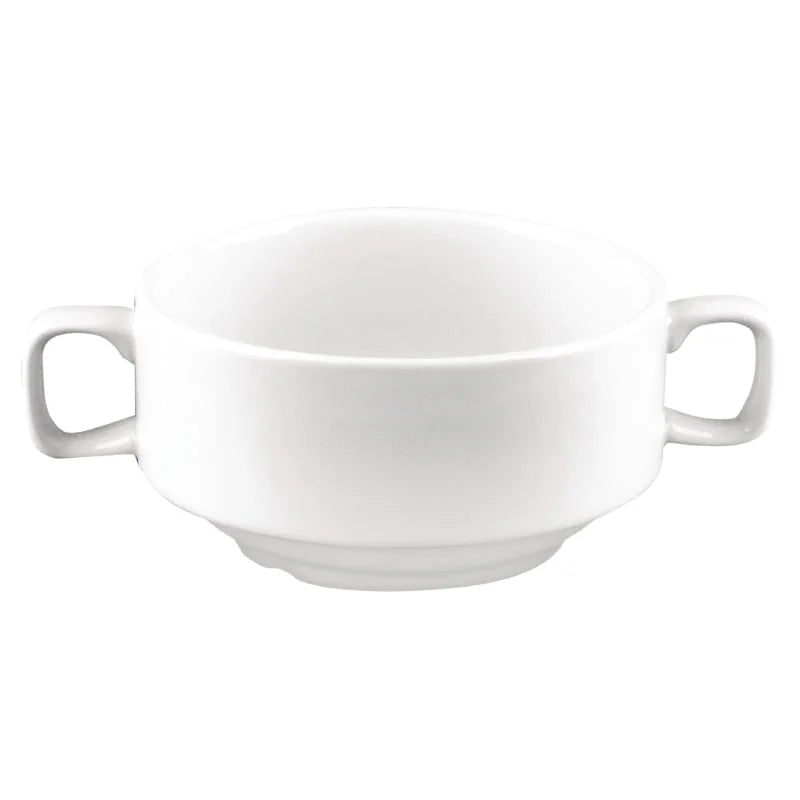 Tasses à soupe Olympia Whiteware avec anses 40 cl - 6 pcs