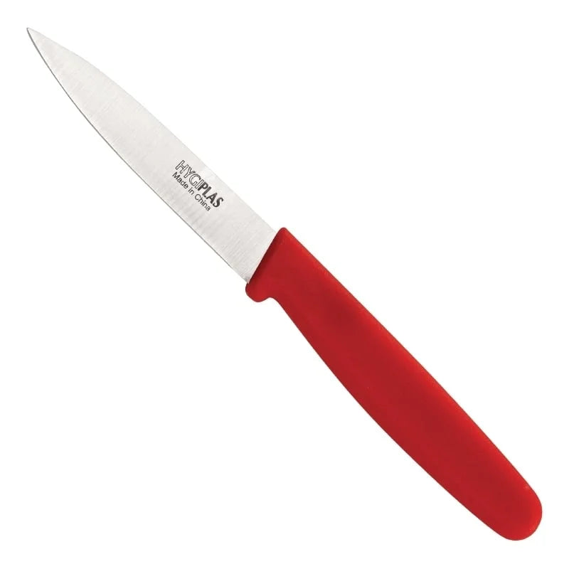 Hygiplas couteau d’office 7 cm rouge