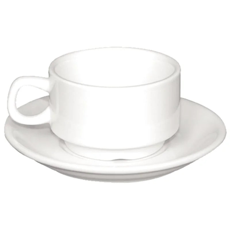 Olympia Whiteware stapelbare Espressotassen 8,5cl - 12 Stk.