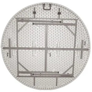Bolero Klapptisch Ø1530 mm weiß