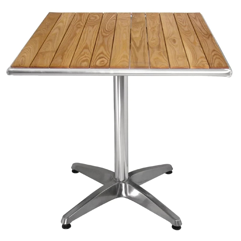 Bolero table bistrot 700x700 mm frêne, 1 pied