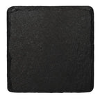 Plat de présentation en ardoise naturelle Olympia 130x130mm (Lot de 4)