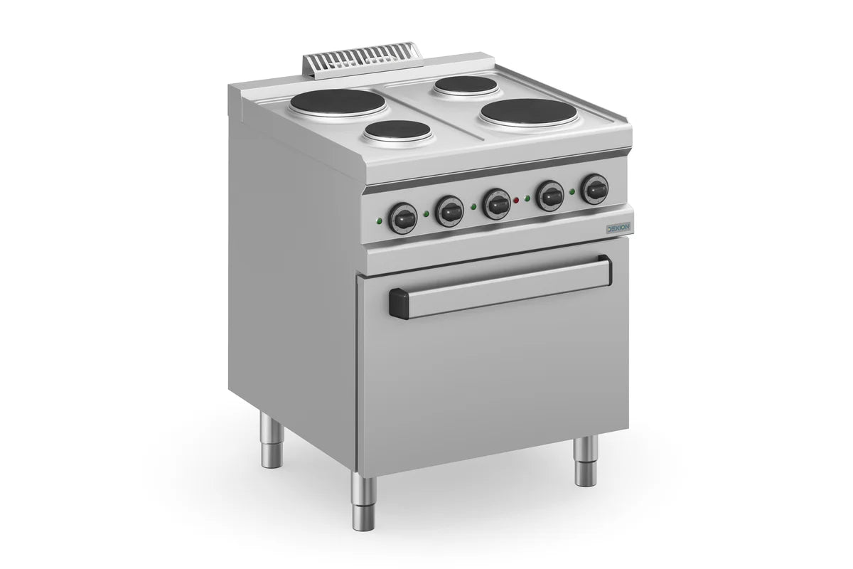 Elektroherd Serie 700 - 70/70 mit Elektrobackofen - 4 runde Kochfelder - 13,5 kW