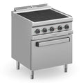 Cuisinière électrique Série 700 - 70/70 avec four électrique - 4 plaques carrées encastrées - 15,3 kW